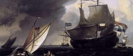 Ludolf Bakhuizen Dutch Vessels on the Sea at Amsterdam